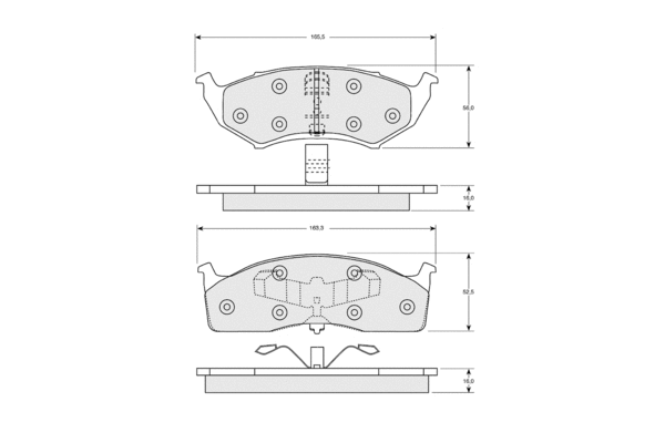 Brake Pad Set, disc brake (PF1534)