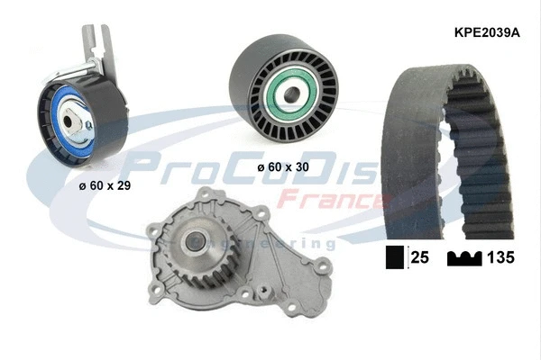 Water Pump & Timing Belt Kit (KPE2039A)