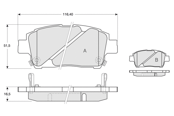 Brake Pad Set, disc brake (PF1388)