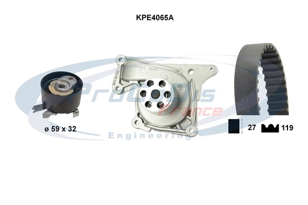 Water Pump & Timing Belt Kit (KPE4065A)