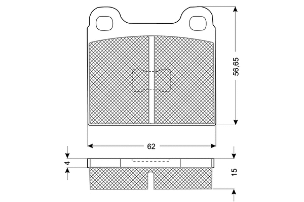 Brake Pad Set, disc brake (PF1016)