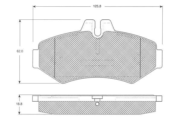 Brake Pad Set, disc brake (PF1234)