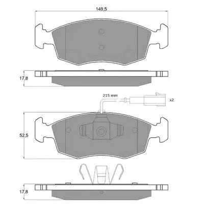Brake Pad Set, disc brake (PF1688)