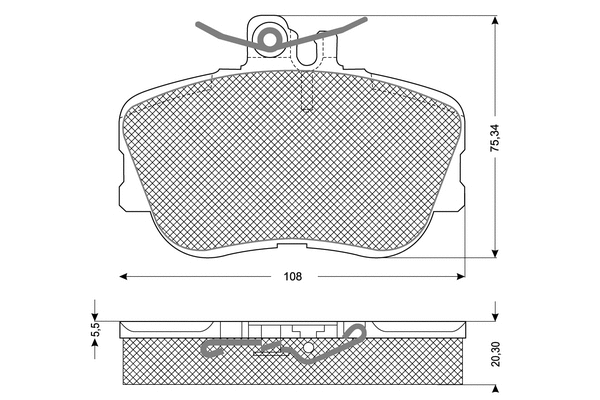 Brake Pad Set, disc brake (PF1146)