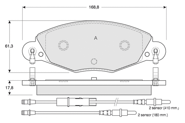 Brake Pad Set, disc brake (PF1332)