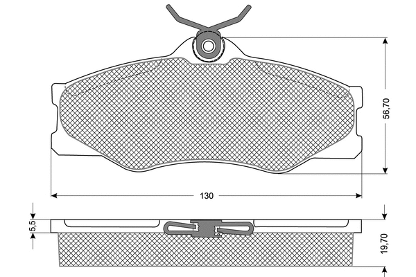 Brake Pad Set, disc brake (PF1166)
