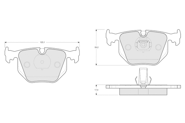 Brake Pad Set, disc brake (PF1319)