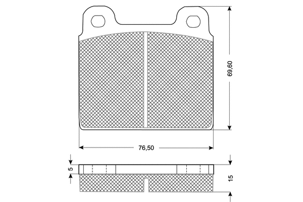Brake Pad Set, disc brake (PF1018)