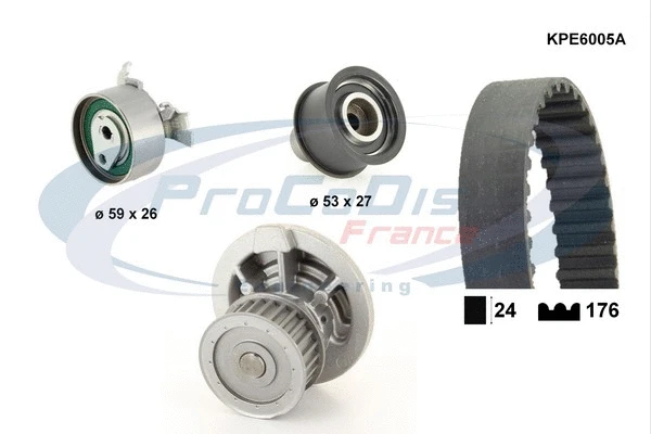 Water Pump & Timing Belt Kit (KPE6005A)