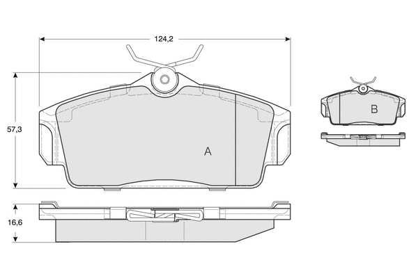 Brake Pad Set, disc brake (PF1292)
