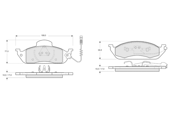 Brake Pad Set, disc brake (PF1283)