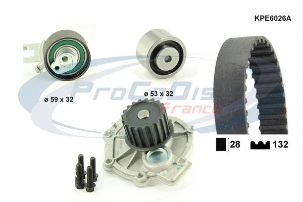 Water Pump & Timing Belt Kit (KPE6026A)