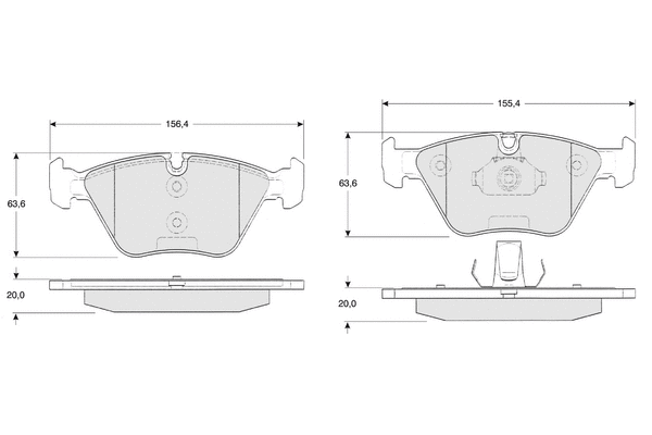 Brake Pad Set, disc brake (PF1320)