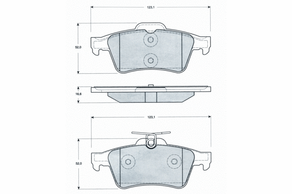 Brake Pad Set, disc brake (PF1428)