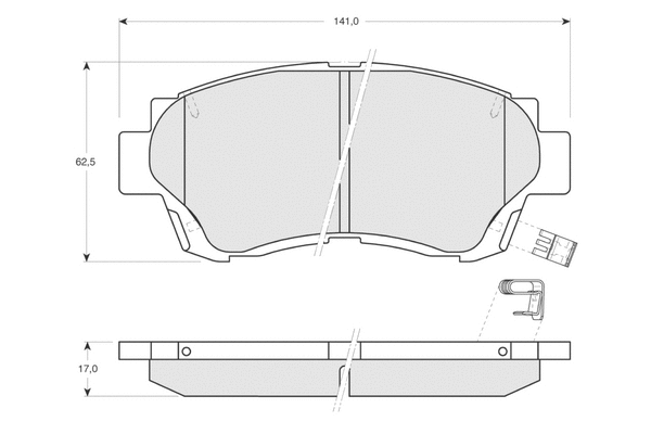 Brake Pad Set, disc brake (PF1372)
