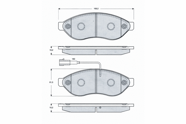 Brake Pad Set, disc brake (PF1439)