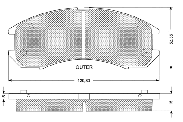 Brake Pad Set, disc brake (PF10561)