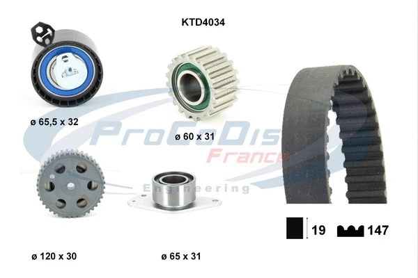 Timing Belt Kit (KTD4034)
