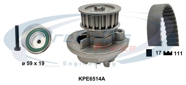 Water Pump & Timing Belt Kit (KPE6514A)