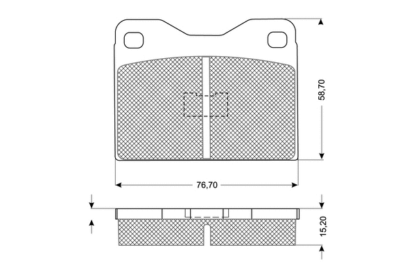 Brake Pad Set, disc brake (PF1054)