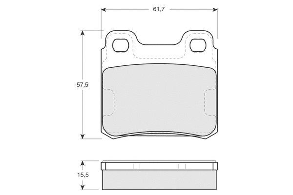 Brake Pad Set, disc brake (PF1349)