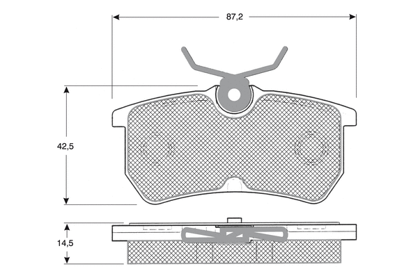 Brake Pad Set, disc brake (PF1218)