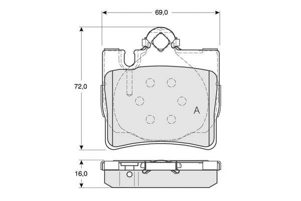 Brake Pad Set, disc brake (PF1287)
