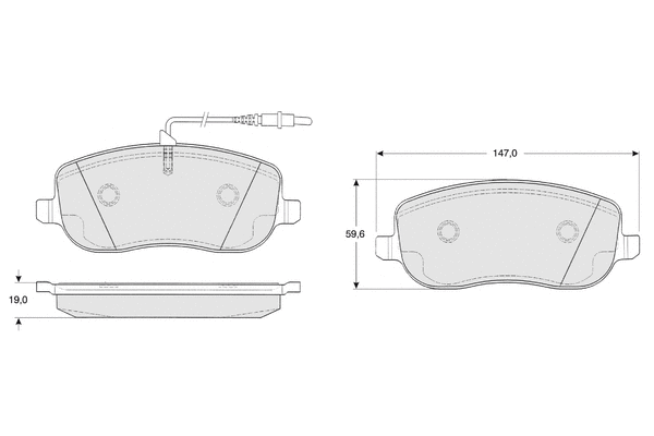 Brake Pad Set, disc brake (PF1334)