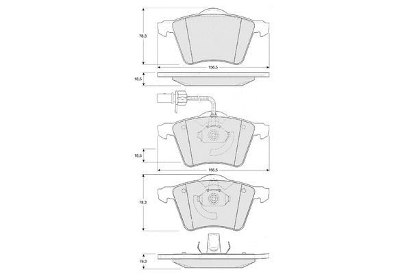 Brake Pad Set, disc brake (PF1358)