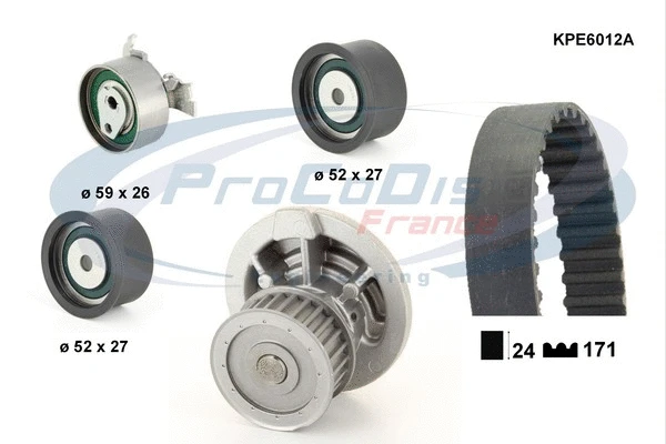 Water Pump & Timing Belt Kit (KPE6012A)