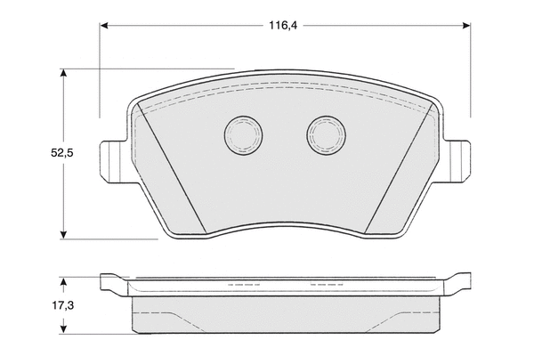 Brake Pad Set, disc brake (PF1416)