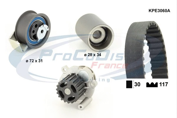 Water Pump & Timing Belt Kit (KPE3060A)