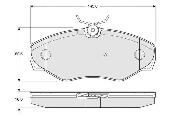 Brake Pad Set, disc brake (PF1308)