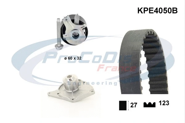 Water Pump & Timing Belt Kit (KPE4050B)