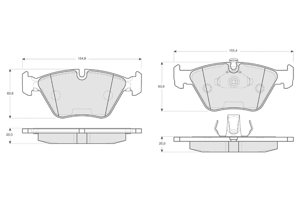 Brake Pad Set, disc brake (PF1318)