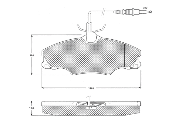Brake Pad Set, disc brake (PF1231)