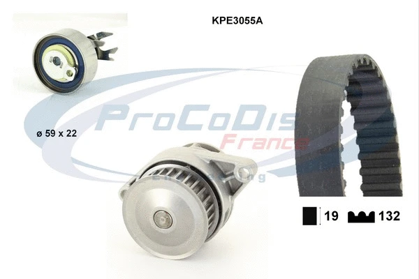 Water Pump & Timing Belt Kit (KPE3055A)