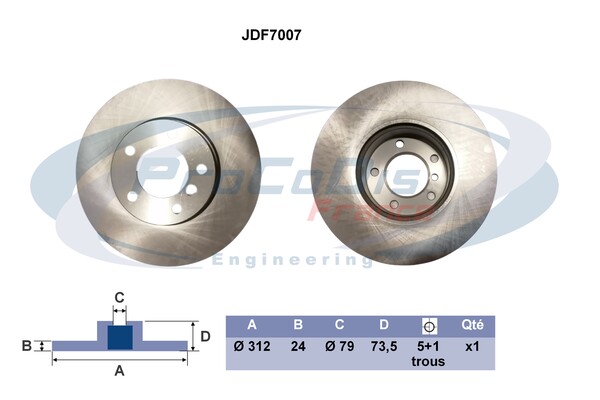 Brake Disc (JDF7007)