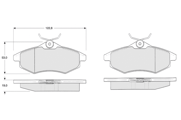 Brake Pad Set, disc brake (PF1328)