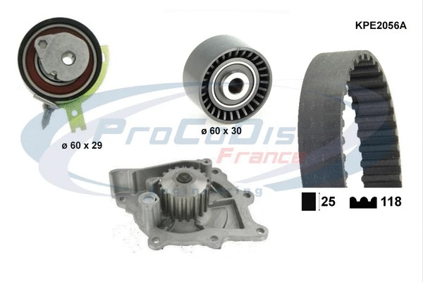 Water Pump & Timing Belt Kit (KPE2056A)