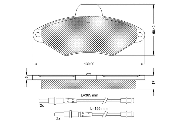 Brake Pad Set, disc brake (PF1190)