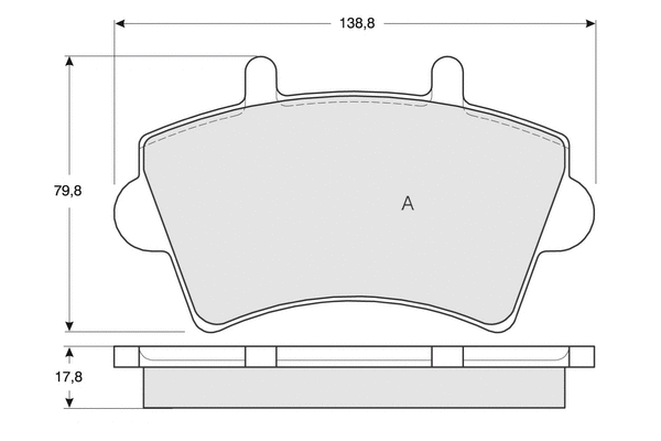 Brake Pad Set, disc brake (PF1302)