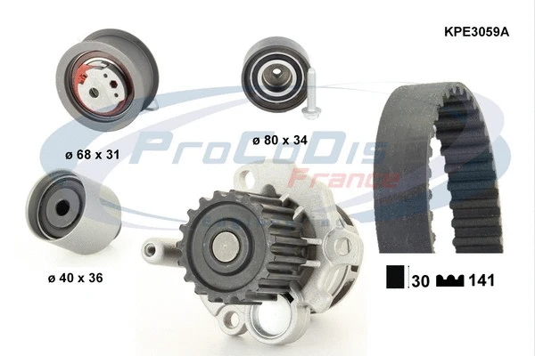 Water Pump & Timing Belt Kit (KPE3059A)