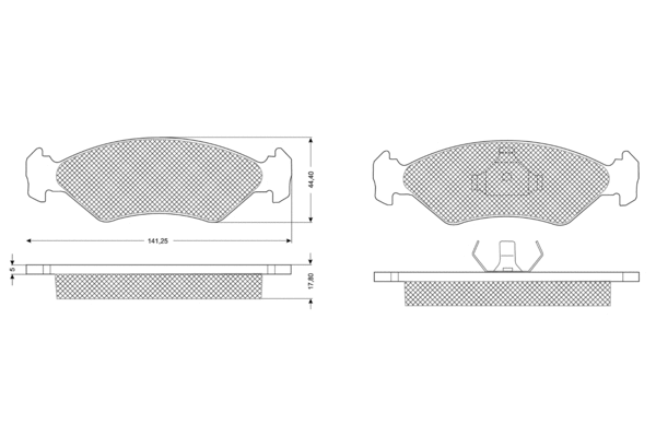 Brake Pad Set, disc brake (PF1083)