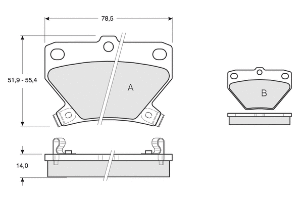 Brake Pad Set, disc brake (PF1377)
