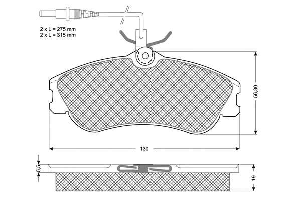 Brake Pad Set, disc brake (PF1112)