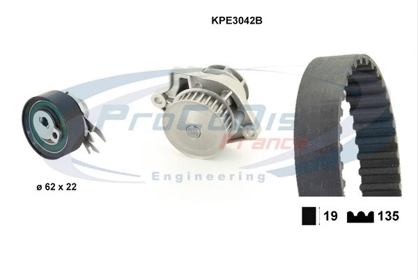 Water Pump & Timing Belt Kit (KPE3042B)