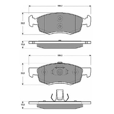 Brake Pad Set, disc brake (PF1661)