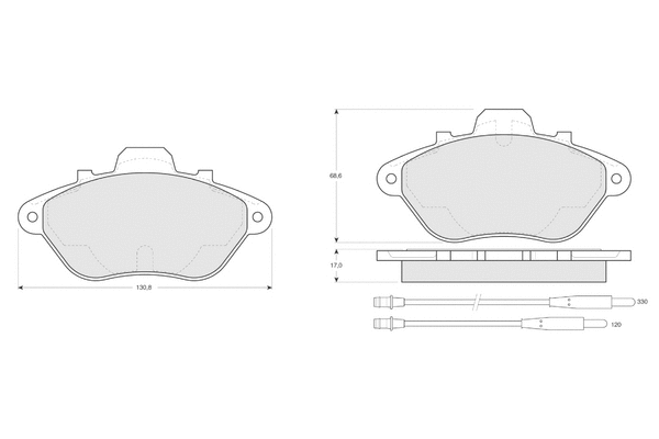 Brake Pad Set, disc brake (PF1345)