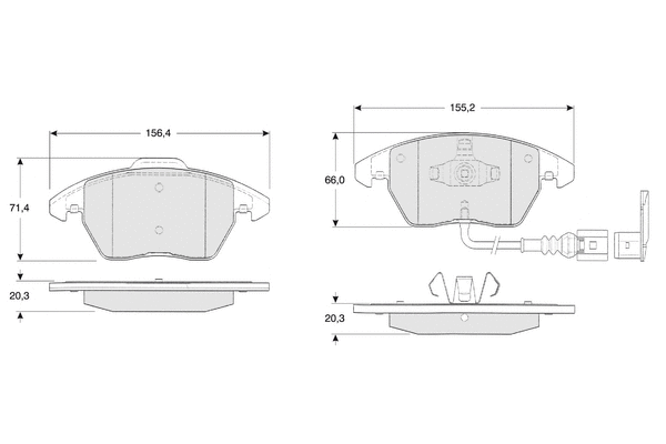 Brake Pad Set, disc brake (PF1311)